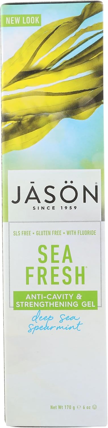 JASON Sea Fresh Anti-Cavity & Strengthening Gel, 6 Ounce Tube