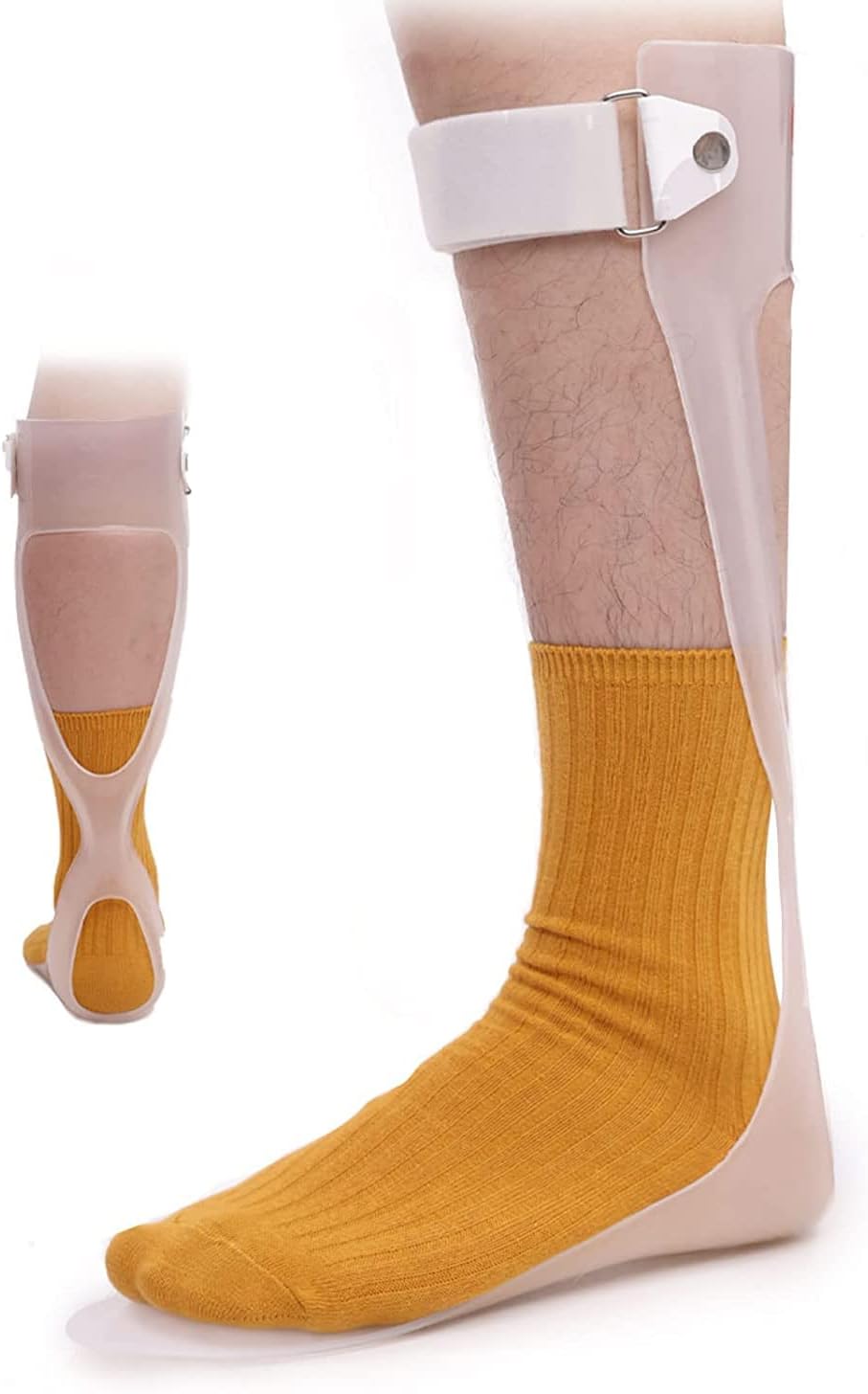 AFO Foot Drop Brace Ankle Foot Orthosis Medical Afo Walking with Shoes for Stroke Hemiplegia Men & Women Left/Right Foot (Medium-Right)