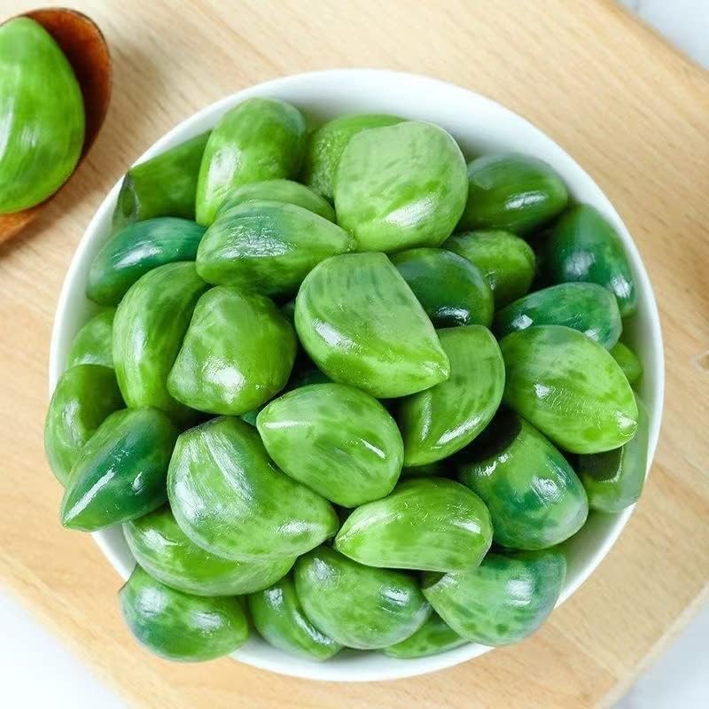 腊八蒜 翡翠绿蒜Laba garlic,emerald green garlic,pickled pickles,sweet and sour garlic,sweet and sour garlic garlic Shandong specialty,pickled vegetables，醋泡蒜 Hot and sour side dishes (260g/bag,1 can)