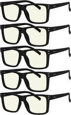 Eyekepper 5-pack Oversized Reading Glasses Blue Light Blocking Large Readers