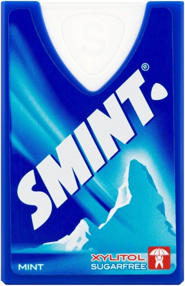 Smint Mint Flavour Sugar Free - 8g - Pack of 12 (8g x 12)