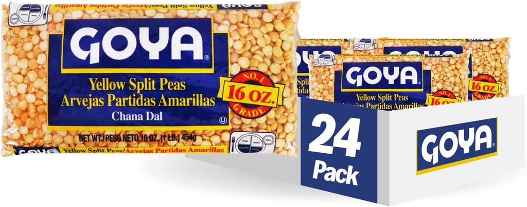Goya Foods Yellow Split Peas,16 Oz(Pack of 24)
