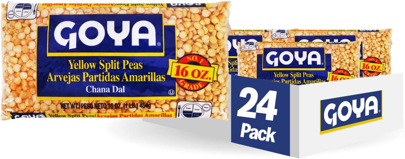 Goya Foods Yellow Split Peas,16 Oz(Pack of 24)