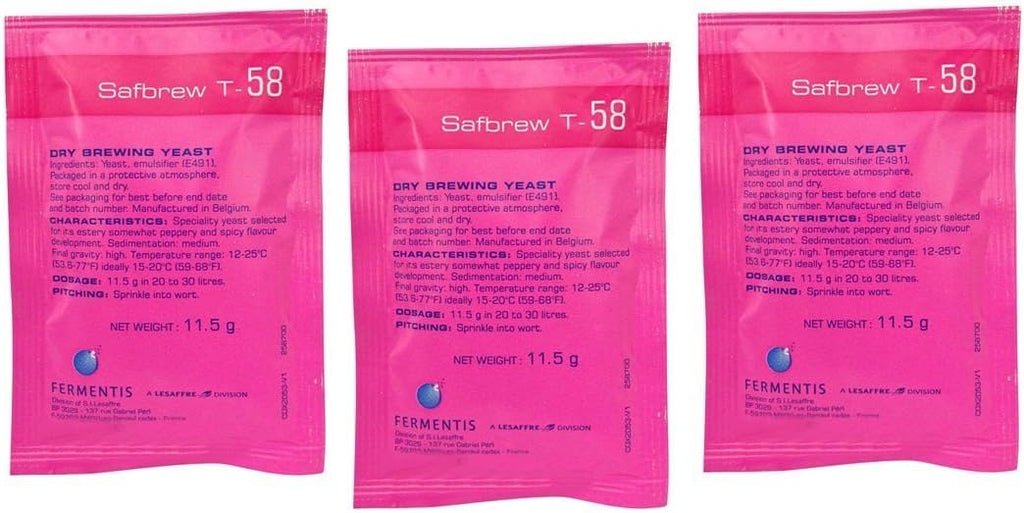 Fermentis Safbrew T-58 (3 Count 11.5 g Packs)