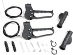 2Set Walker Rollator Replacement Brake,41 Inch Cable,Adjustable Wheel Lock,w/Hardware, Cable,Clip,Left and Right Hand Grip,Compatible with All Brands 3/4 Wheel Aluminum Steel Rollator,Universal Parts