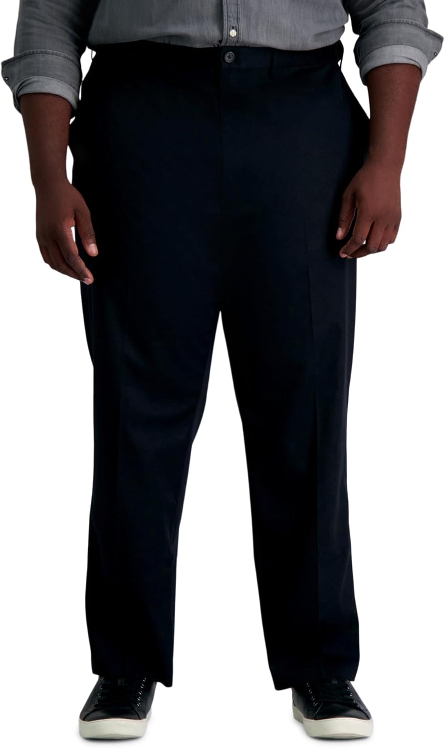 Haggar Men's Premium No Iron Khaki Classic Fit Flat Front Casual Pant (Regular and Big & Tall Sizes)