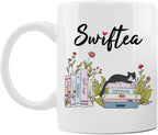 Funny Coffee Swiftea Album Coffee Mug Gift for Singer Fans Womens Girls 11oz White Double Sided Mug
