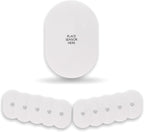ExpressionMed Dexcom G6 Underpatches Waterproof - Breathable Non-Fraying Material, Easy-Apply Split Backing, Pack of 10 (White Patch)