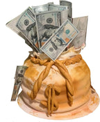 Edible 100 Dollar Bills Wafer Paper Cake Decorating Hundred Bill Edible Money Cake Topper (24 Green)