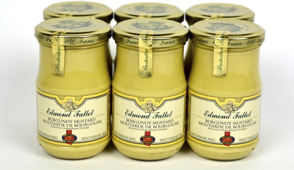 Edmond Fallot Dijon Mustard with Burgundy Wine 7.4Oz Case of 6 Units - Wholesale