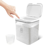 5.5L Laundry Detergent Dispenser with One-Press Lid Laundry Powder Container for Laundry Room Organization & Storage Pod and Airtight Dishwasher Pod Holder for Bead Powder, 1 Pack