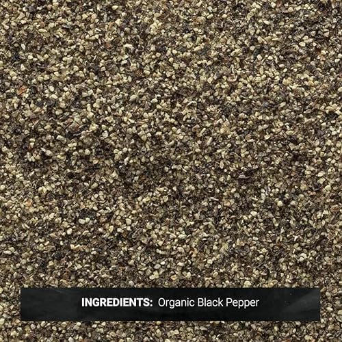 Frontier Co-op Organic Ground Black Pepper, Medium Grind, Kosher | 16 Ounce (Pack of 1)