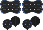 Wireless TENS Unit Electrode Pads Combo Set – 8-Pack Multi-Size Electrodes, Reusable & Latex-Free Replacement Pads for Wireless TENS Units, 3.5mm Snap Connectors (for Multi-Site Pain Relief)