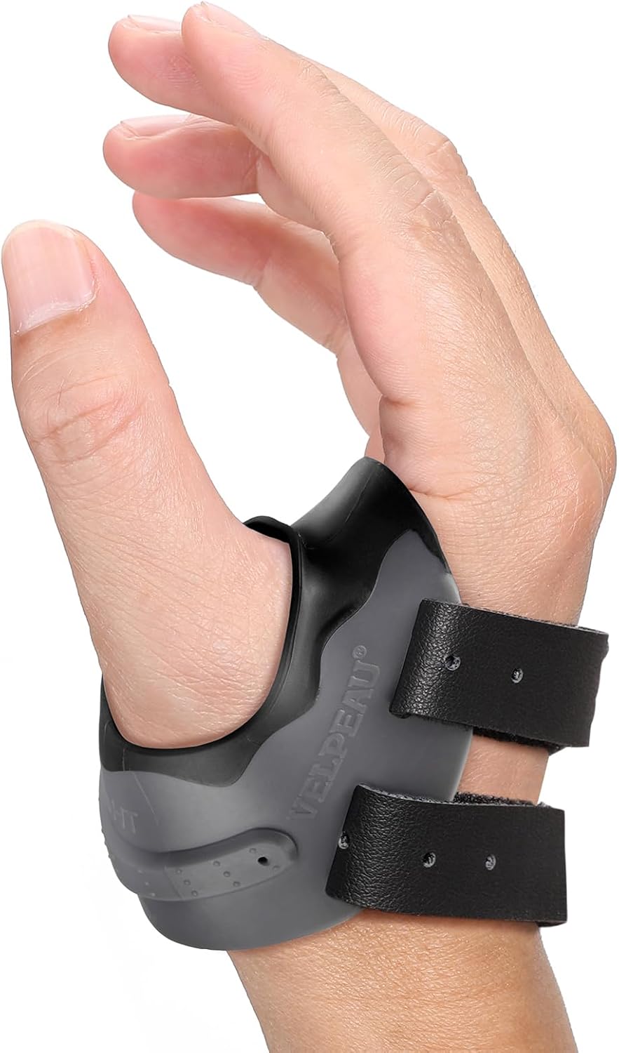 Velpeau CMC Thumb Brace for Osteoarthritis - with Shape-memory Restriction Splint, CMC Joint Stabilizer, Basal Thumb Arthritis Pain Relief and Support for Women and Men (Black, Right Hand, Small)