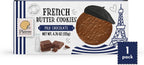 Biscuiterie De L Abbaye, Cookie Pierre French Butter Milk Chocolate, 4.76 Ounce