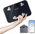 RENPHO Elis Go Travel Smart Scale with BMI, Body Fat, Muscle Mass | 13 Body Metrics via Bluetooth for Health Tracking, with Batteries Included and Protective Case for Hotel, Camping, and Travelers