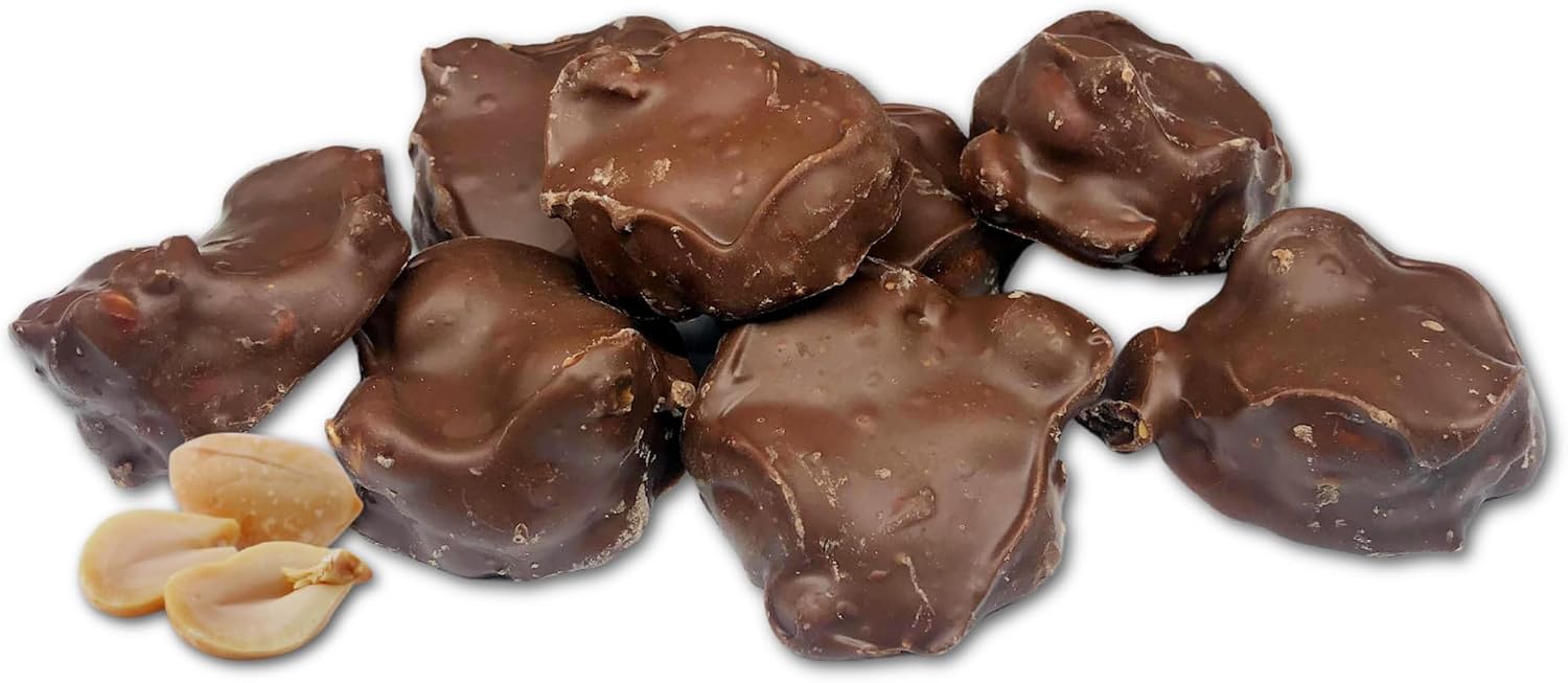 Goodland Farms Milk Chocolate Peanut Clusters, 2 Pounds - Chocolate Covered Peanuts, Wholesale Bulk Candy