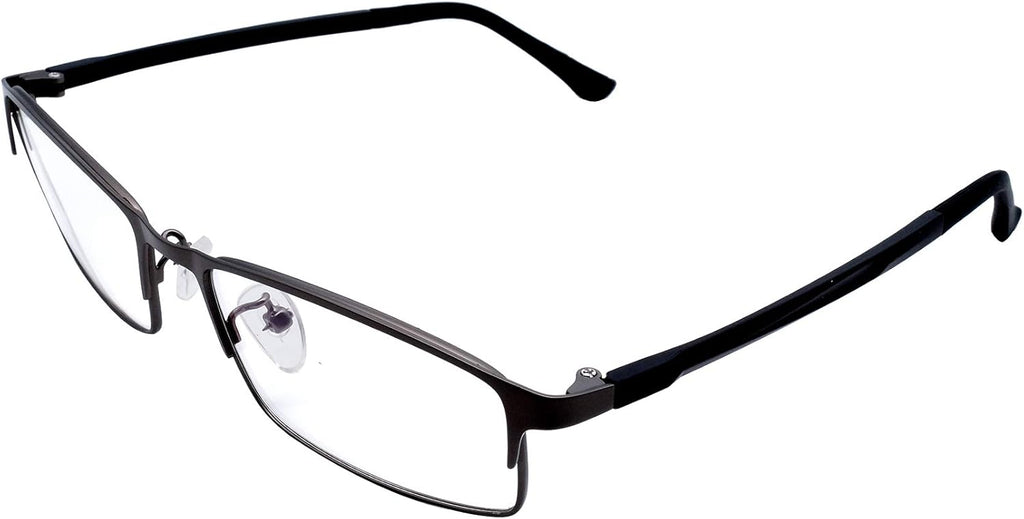 Full Frame Photochromic Reading Glasses Readers Black Metallic Color Frames