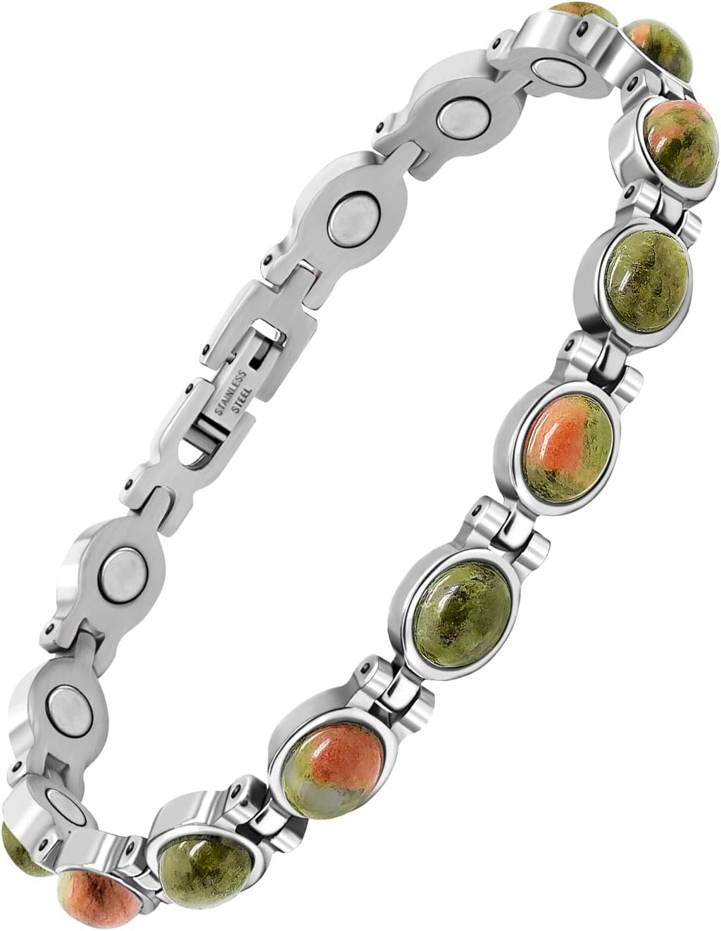 JEROOT Ultra Strength Magnetic Bracelet for Women | 3500-6000 Gauss Neodymium Magnets | Magnetic Therapy Jewelry with Adjustable Tool & Gift Packaging