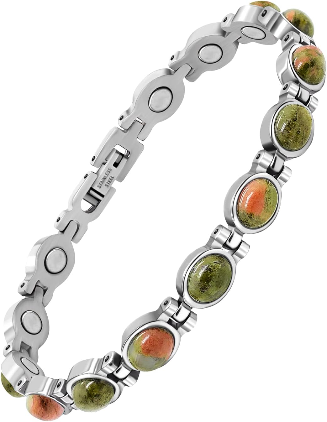 JEROOT Ultra Strength Magnetic Bracelet for Women | 3500-6000 Gauss Neodymium Magnets | Magnetic Therapy Jewelry with Adjustable Tool & Gift Packaging