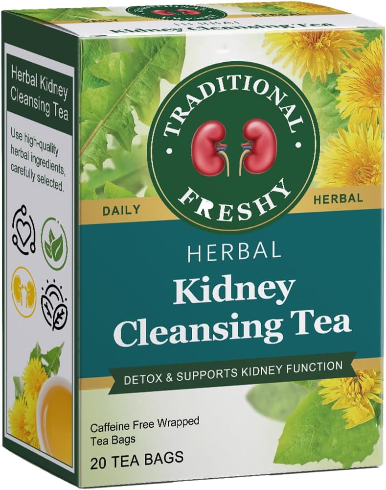 Healthy Organic Kidney Cleansing Tea，Herbal Kidney Cleansing Tea，20 Bags/Box (1BOX)