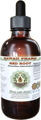 Red Root Alcohol-Free Liquid Extract, Red Root (Ceanothus Americanus) Dried Root Bark Glycerite 2 oz