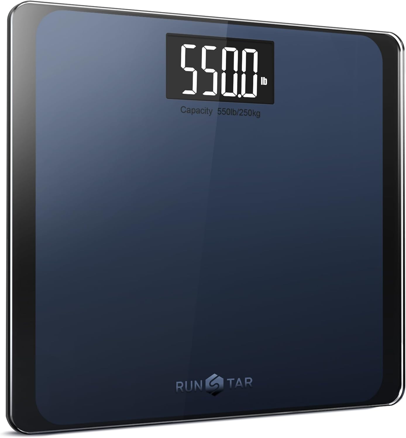 RunStar 550lb Bathroom Digital Scale for Body Weight with Ultra-Wide Platform and Large LCD Display, Accurate High Precision Scale with Extra-High Capacity