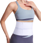 Cozyhealth Elastic Universal Post Surgery Abdominal Binder Lower Waist Support Belt, Wide Belly Girdle Postpartum Stomach Surgical Compression Belly Band for Men and Women (2 Panel - 6", Small)