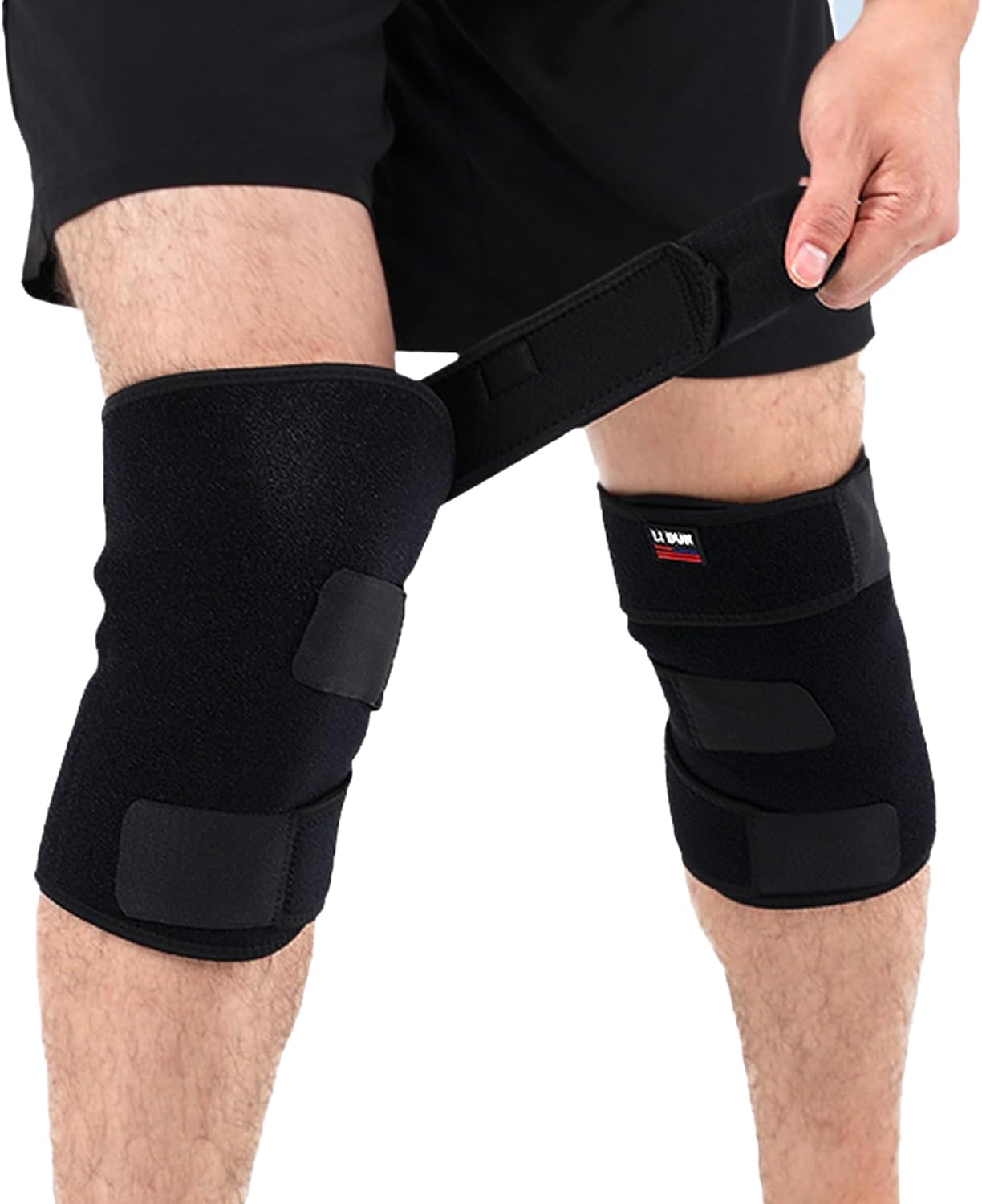 Knee Support Brace for Men Women, Adjustable Compression Sleeve Maximum Pain Support and fast recovery - Warm,Arthritis, meniscus tear, Injury Recovery, Running, Workout