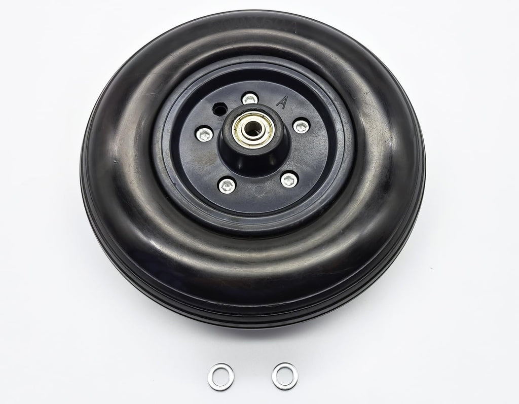 8" x 2" (200x50) Heavy Duty Wheel,8 inch Caster for Bariatric Wheelchairs,Transport Chair. 5/16" (8 mm) Bearing, 2-3/8" (60 mm),Heavy Duty Wheelchair Replacement parts,STDS1075 (1Ea,Black)