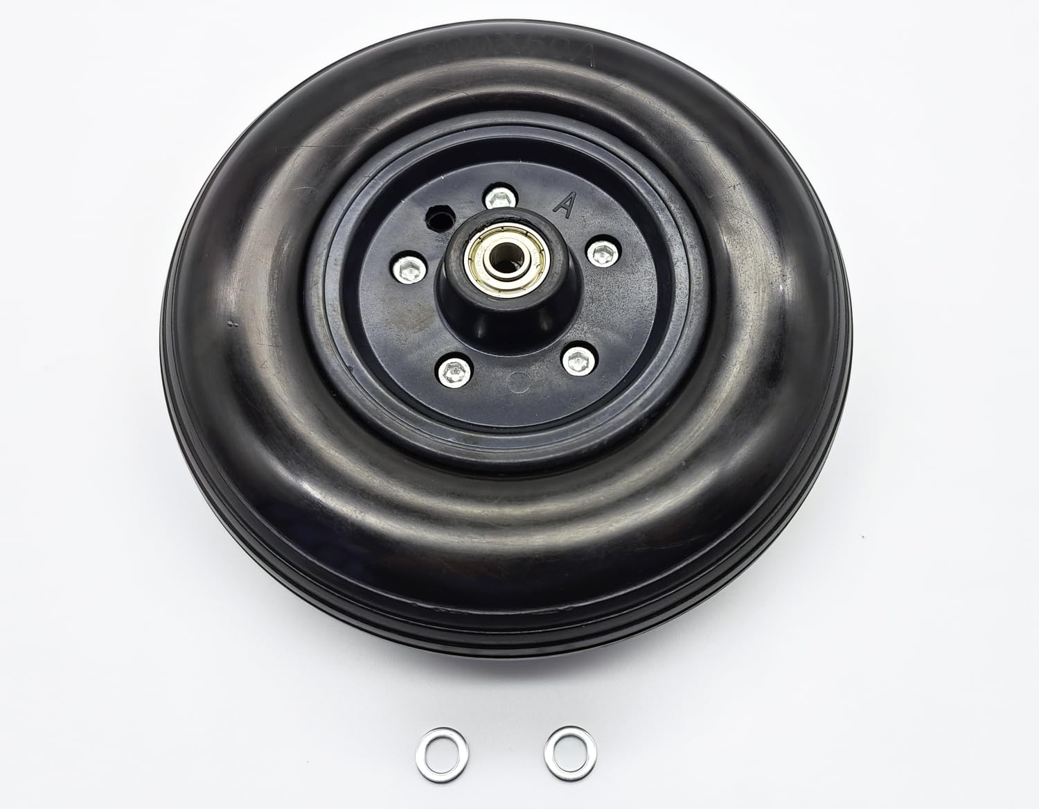 8" x 2" (200x50) Heavy Duty Wheel,8 inch Caster for Bariatric Wheelchairs,Transport Chair. 5/16" (8 mm) Bearing, 2-3/8" (60 mm),Heavy Duty Wheelchair Replacement parts,STDS1075 (1Ea,Black)