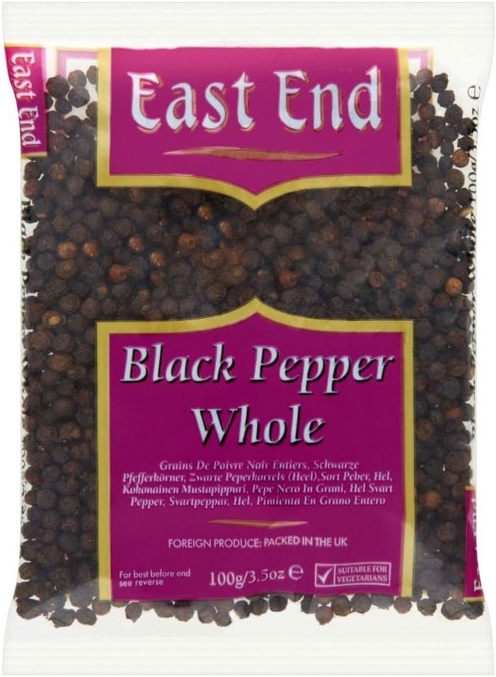 East End Whole Black Pepper (100g)