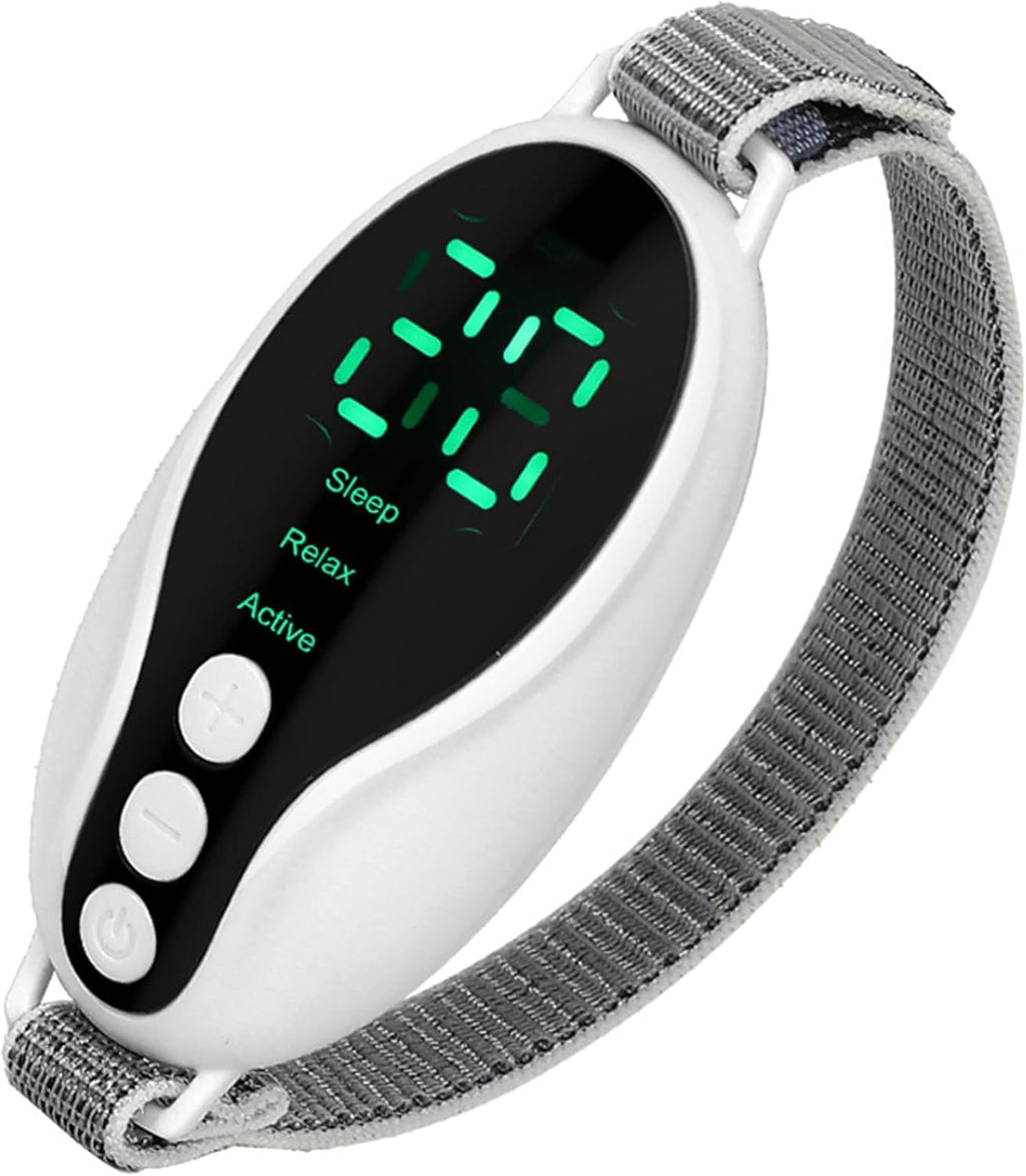 Sleep Aid Device Handheld Low Frequency Pulse of microcurrent Sleep Machine Insomnia Relief Anxiety Help Sleep (White, Standard)