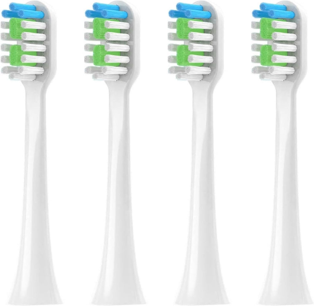 Replacement Toothbrush Heads,Compatible for Sarmocare S100 S200 S600 S700 S800 S900 S710 S820 S910 Electric for X100(4pcs White)