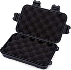 Anti-Pressure Shockproof Waterproof Box Container Plastic Dry Storage Box with Floating Survivor Emergency Dry Case for Outdoors (Black)