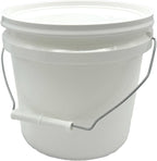 Rocky Mountain Goods 1 Gallon Bucket with Lid and Handle - Water Tight Paint Pail - Multi Use Utility Bucket - Durable Saturn Rings Leak-Proof Lid - Thick Uniform Walls for Stacking Strength