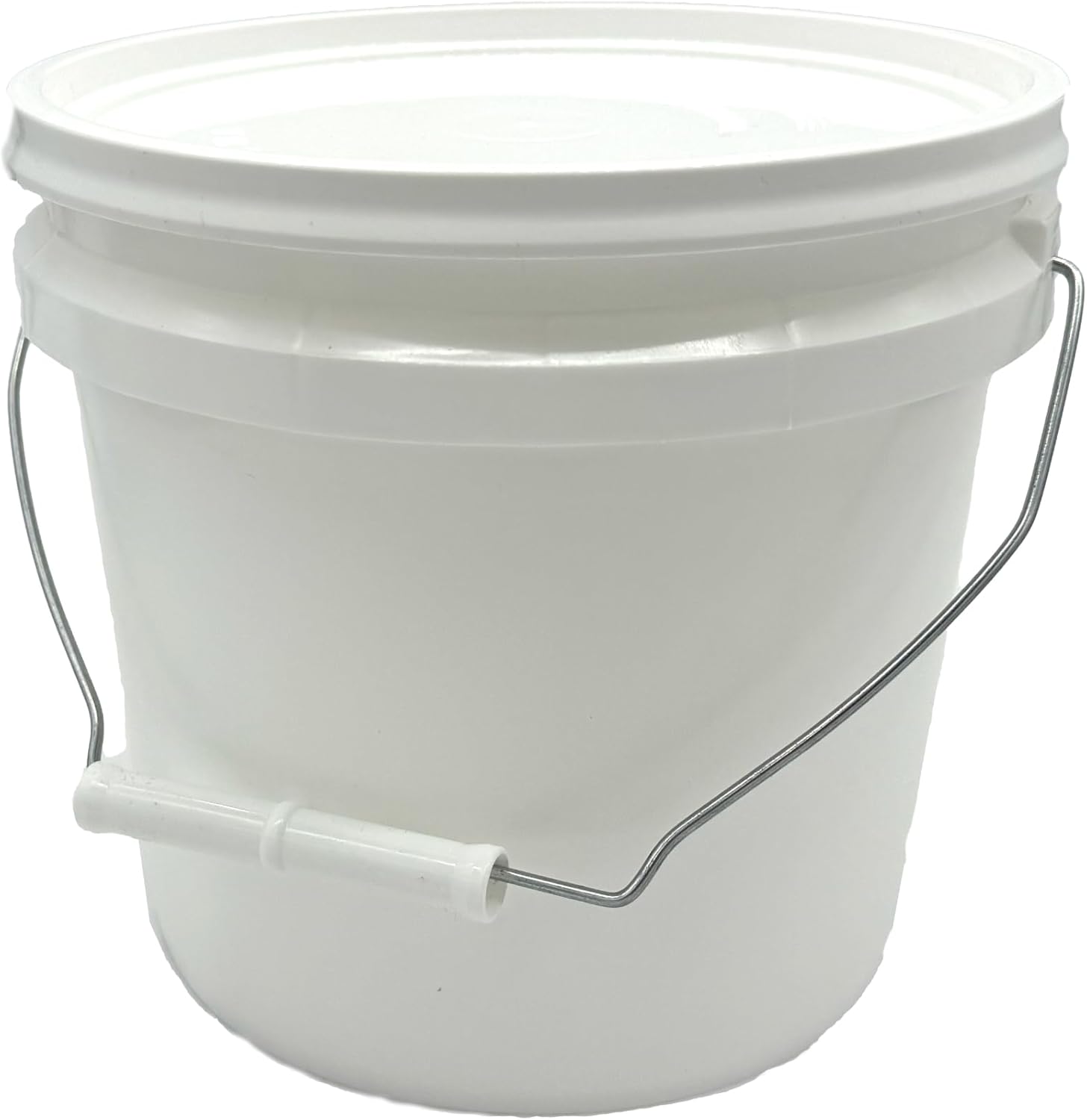 Rocky Mountain Goods 1 Gallon Bucket with Lid and Handle - Water Tight Paint Pail - Multi Use Utility Bucket - Durable Saturn Rings Leak-Proof Lid - Thick Uniform Walls for Stacking Strength