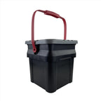 5 Gallon Heavy Duty Plastic Material Bucket Tote, Black, Adult