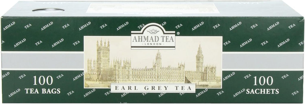 Ahmad Tea Earl Grey Tea, 100 Paper Enveloped Teabags (Pack of 1)