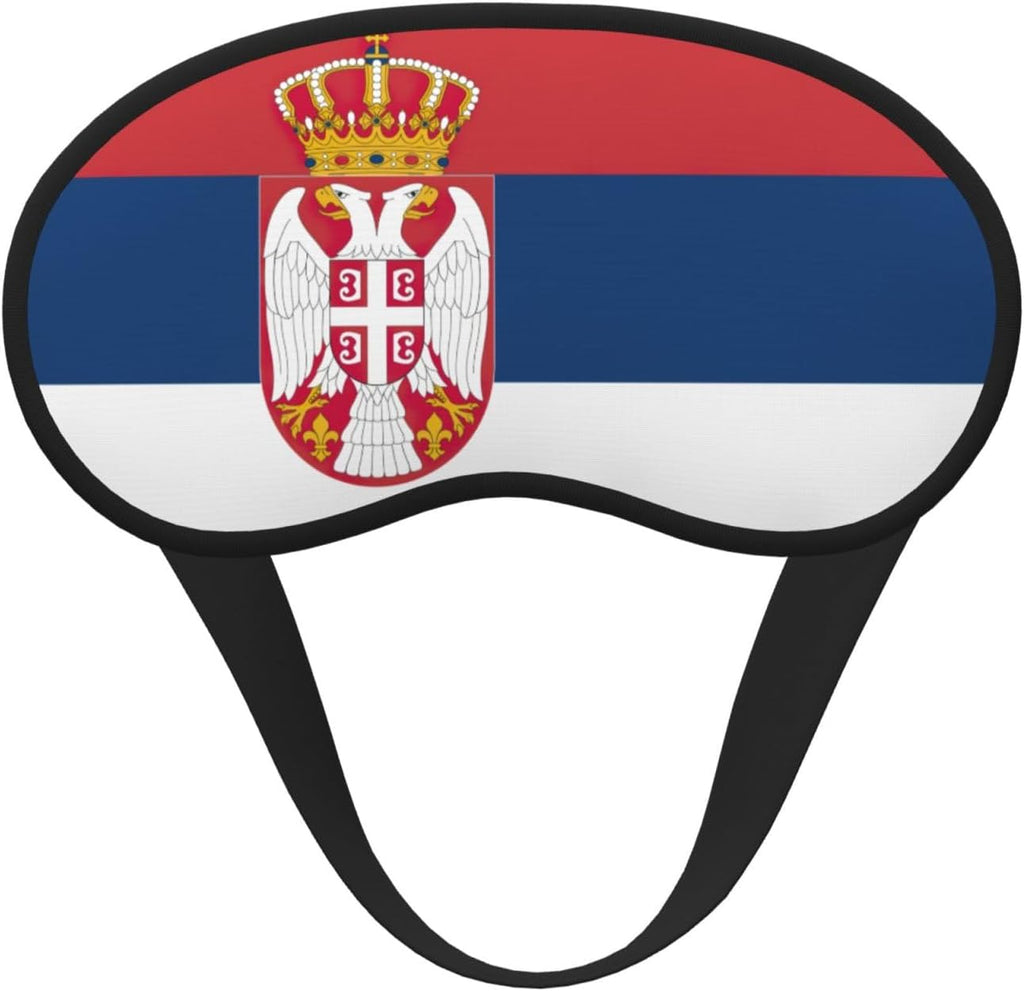 Flag of Serbia Sleep Mask 100% Light Blocking Eye Mask for Sleeping, Sleep Mask for Unisex for Travel/Nap