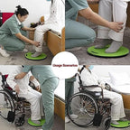 Transfer Pivot Plate with Handle-360° Swivel Transfer Plate, Transfer Patient from Wheelchair to Bed, Bath, Toilet and Car, Shifter Portable Transfer