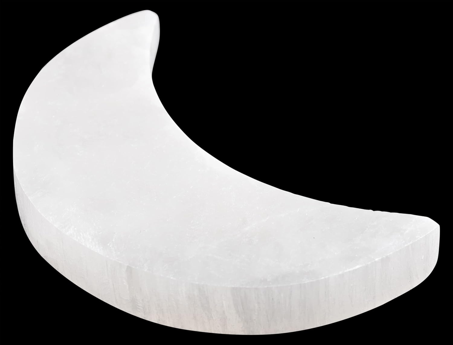 Selenite Charging Plate – 4" Moon Selenite Crystal – Mined and Crafted in Morocco – Ideal for Cleansing and Recharging Crystals and Healing Stones – Protection Crystals – Spiritual Gifts and Decor