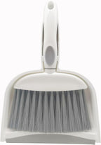 Mini Broom and Dustpan Set-Mini Whisk Set for Desk, Housekeeping, Office, Kitchen, Pet Nest, etc.,Daily Cleaning Necessity Plastic Mini Dustpan Set (Gray)