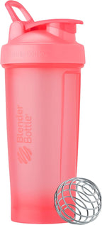 BlenderBottle Classic V2 Shaker Bottle Perfect for Protein Shakes and Pre Workout, 28-Ounce, Light Pink