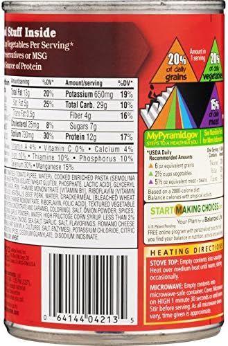 b'Chef Boyardee, Jumbo Spaghetti and Meatballs, 14.5-Ounce Can (Pack of 6)'