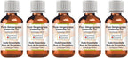 Greenwood Essential Pure Gingergrass Essential Oil (Cymbopogon martinii) Steam Distilled (Pack of Five) 100ml X 5(16.9 oz)