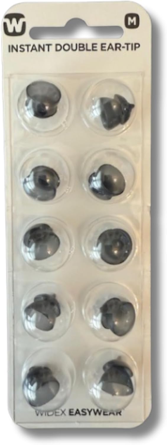 Widex Instant Double Ear-Tip – Dual-Layered Comfort & Secure Fit for Hearing Aids (Medium)
