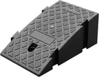 Curb Ramps,Portable Threshold Ramps, Stable Grid Structure and Used for Driveway, Sidewalk, Loading Dock (Color : Black, Battery *1 : 25 * 45 * 19cm)