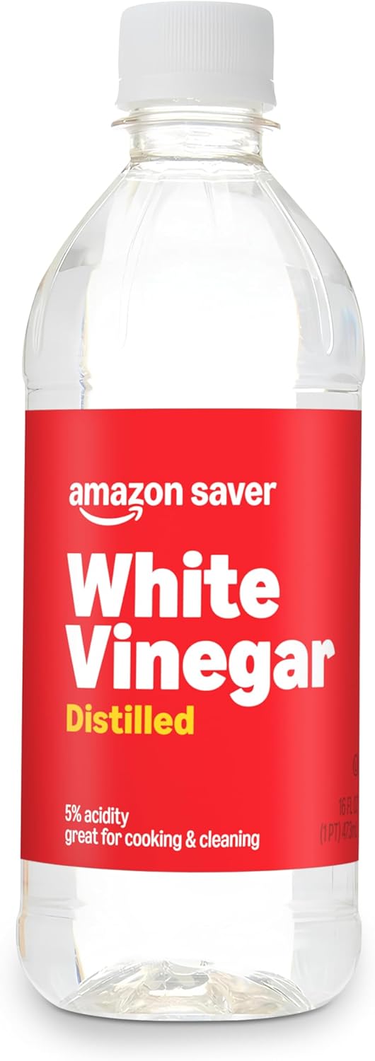 Amazon Saver, Distilled White Vinegar, Great for Cooking and Cleaning, 16 Fl Oz