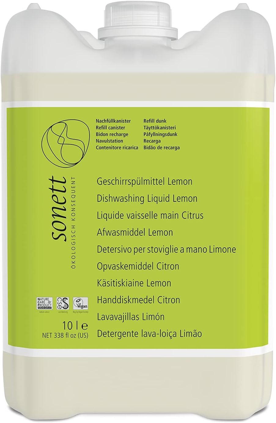 Sonett Dishwasher Detergent Lemon, 10 Litres